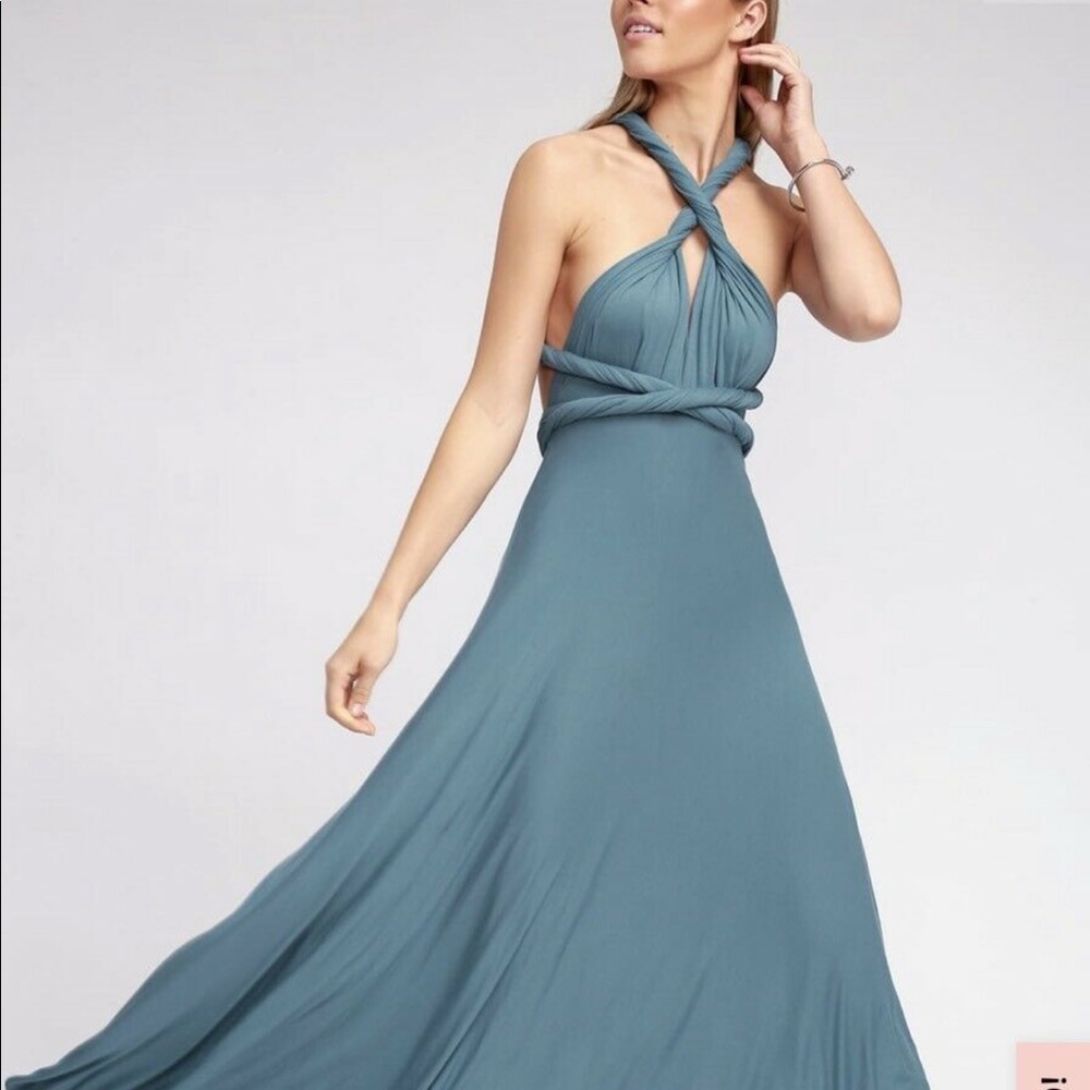 Maxi dress Lulus worn once for wedding